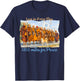 Minimalist Zen Art Walk for Peace Monks with Aloka Dog T-Shirt - T-Shirt | Navy