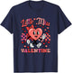 Little Miss Valentine Heart Valentines Day Girl Kids Toddler T-Shirt - T-Shirt | Navy