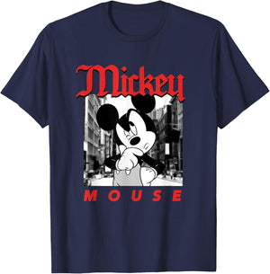Disney Mickey and Friends Vintage Urban Streetwear T-Shirt - T-Shirt | Navy