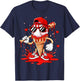 Baseball Drip Ice Cream Apparel Youth Boys Valentines Gifts T-Shirt - T-Shirt | Navy
