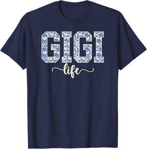 Gigi Life Gigi Grandma Gigi Grandmother T-Shirt - T-Shirt | Navy
