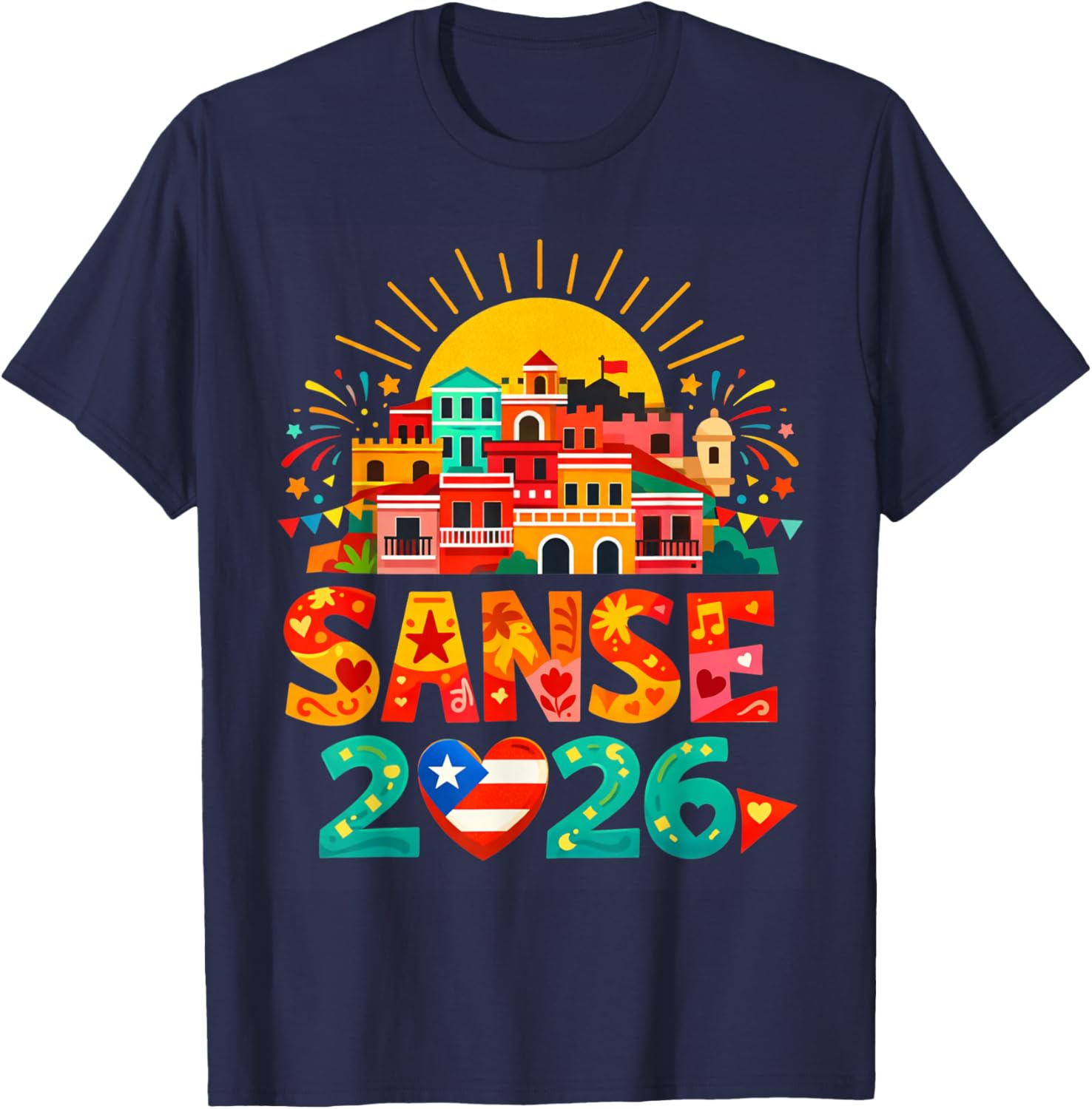 Balcones De Cora Sanse 2026 Juan San Festival San Sebastian T-Shirt - T-Shirt | Navy
