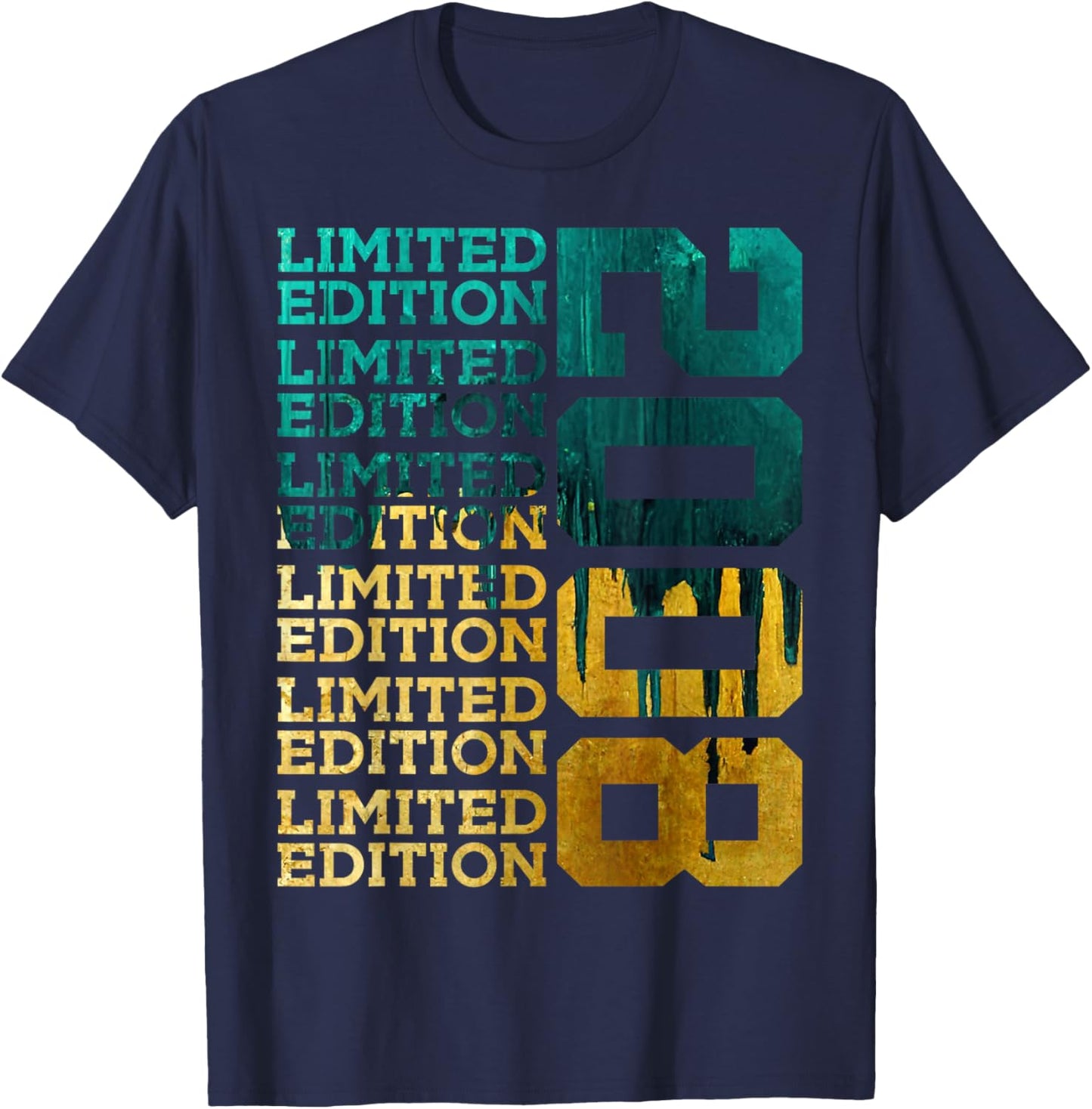18 Years Limited Edition 2008 18TH Birthday T-Shirt - T-Shirt | Navy