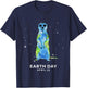 Earth Day 2026 Meerkat Art T-Shirt - T-Shirt | Navy