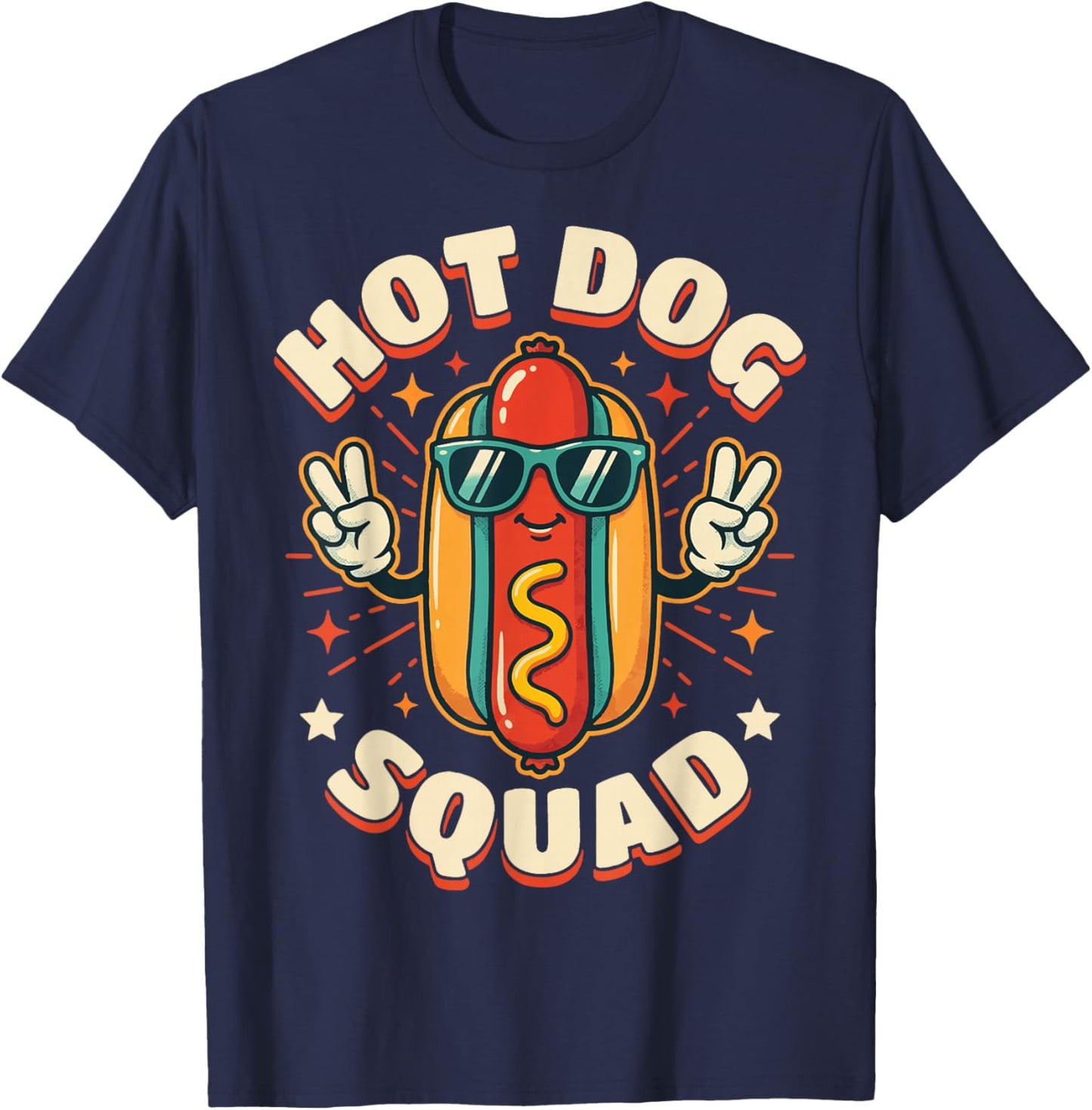 Hotdog Squad T-Shirt - T-Shirt | Navy