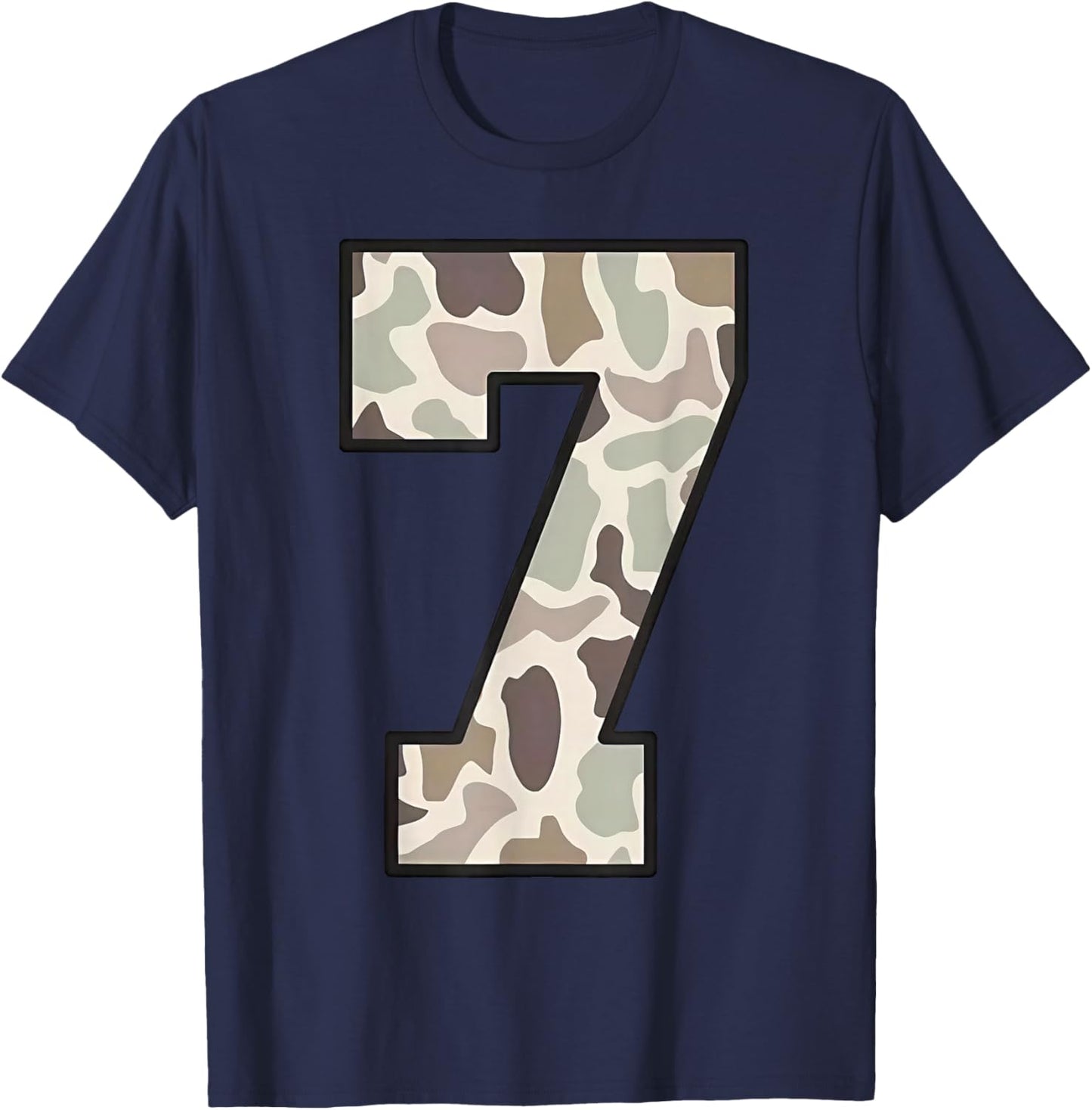 Camo Number 6 7 Funny Meme Halloween Costume T-Shirt - T-Shirt | Navy