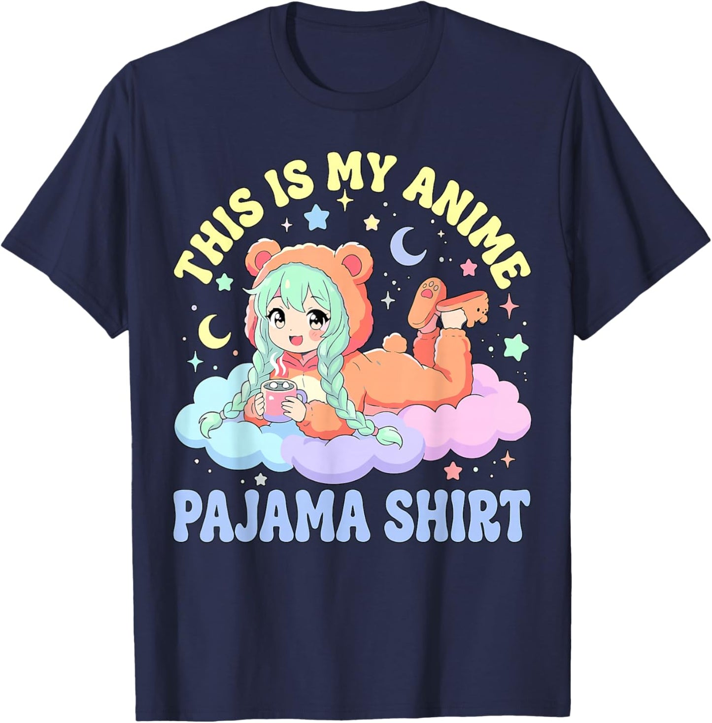 This is My Anime Pajama T-Shirt - T-Shirt | Navy