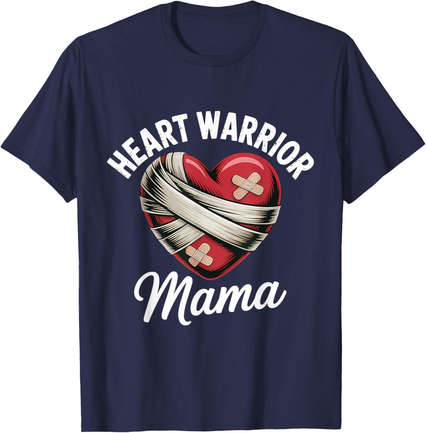 Heart Warrior Mama T-Shirt - T-Shirt | Navy