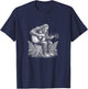 Bigfoot Playing Guitar Shirt – Sasquatch Rock Music T-Shirt - T-Shirt | Navy