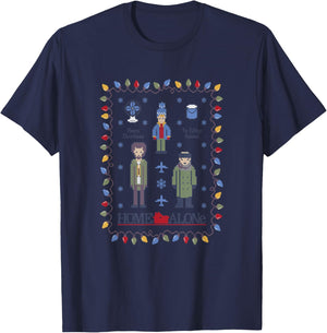 Home Alone Vintage Christmas Holiday Bandits T-Shirt - T-Shirt | Navy