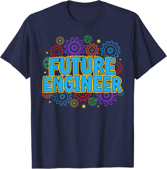 Future Engineer Boy Kids Engineer Engineering T-Shirt - T-Shirt | Navy