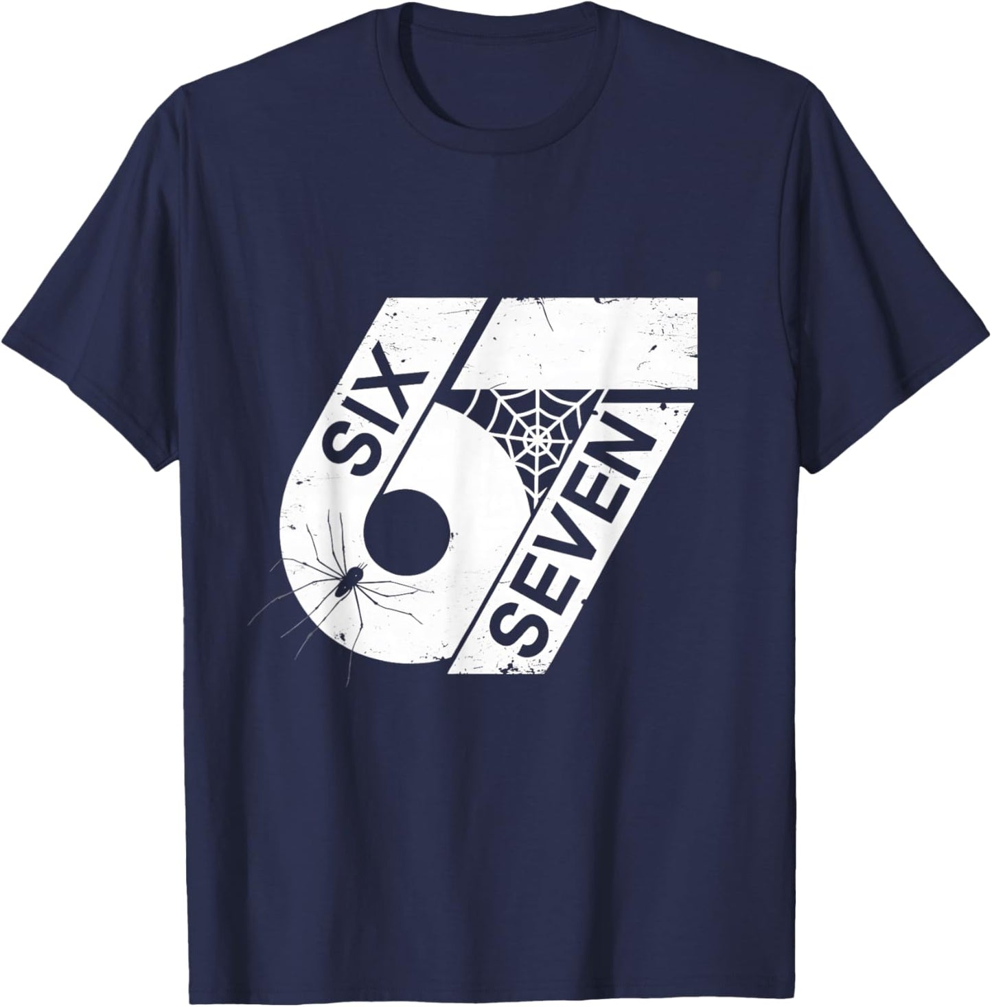 Six Seven 6 7 Meme 6 7 Halloween Costume T-Shirt - T-Shirt | Navy