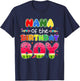 Nana of The Birthday Boy Melon Family Matching Funny T-Shirt - T-Shirt | Navy