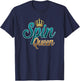 Spin Queen, Backprint T-Shirt - T-Shirt | Navy