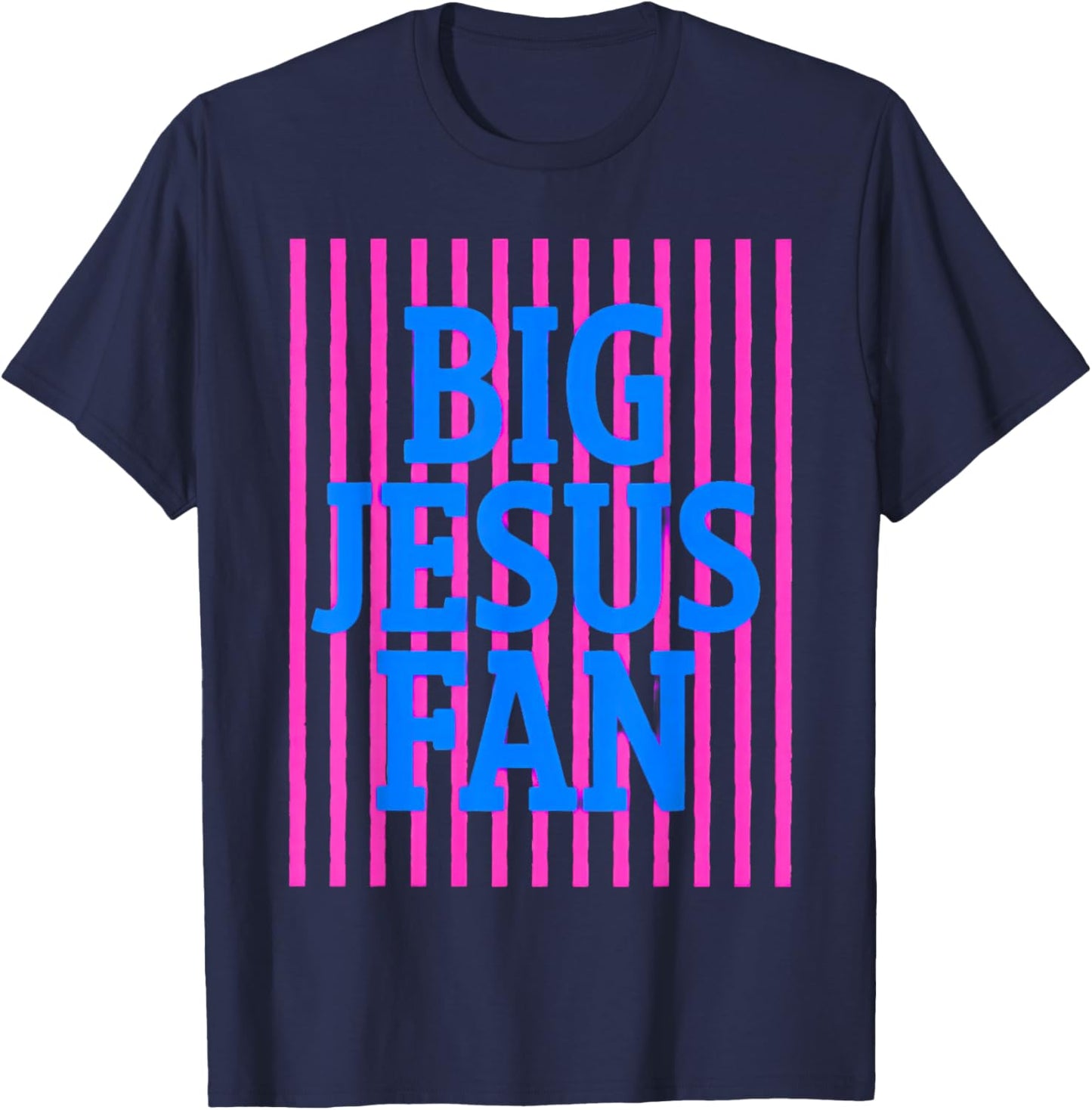 Big Jesus Fan T-Shirt - T-Shirt | Navy