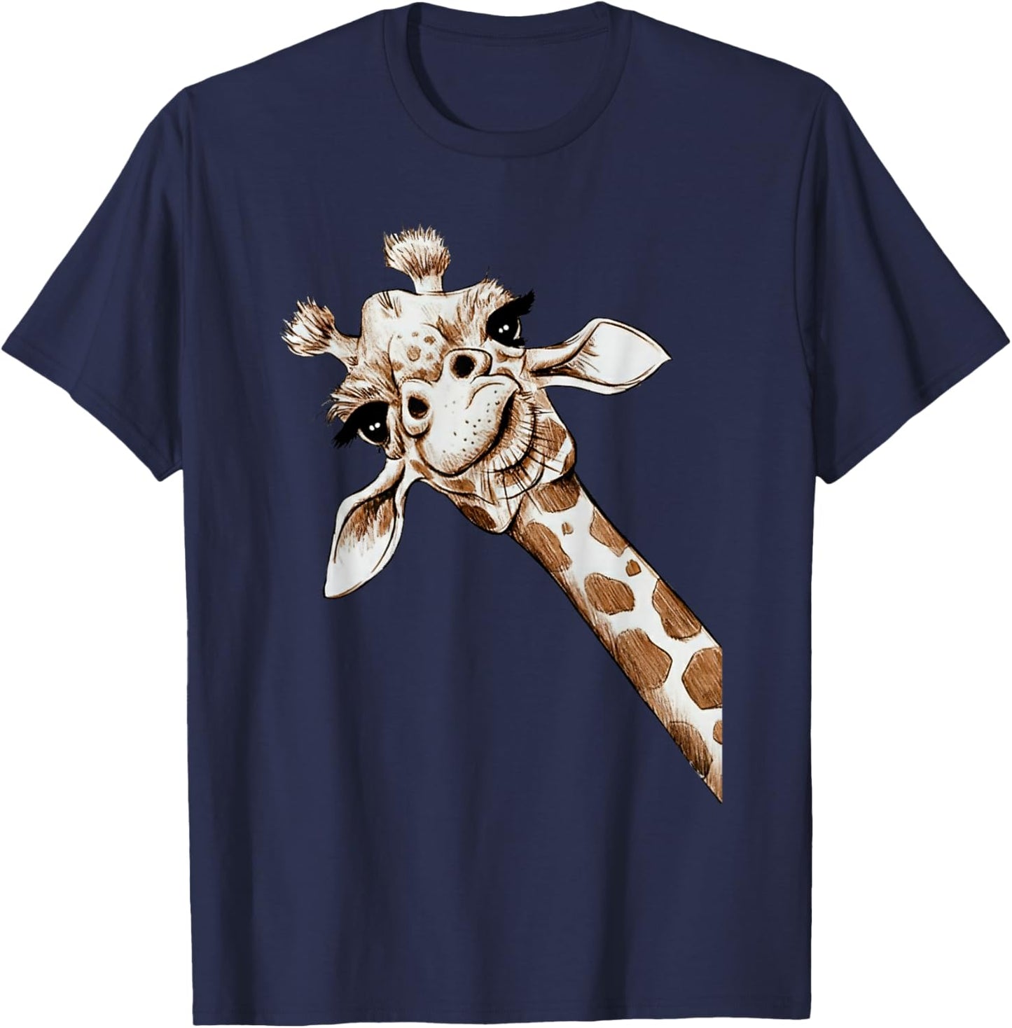 Love Giraffes Cute Giraffe Lovers Men Women Kids Costume T-Shirt - T-Shirt | Navy