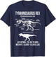 T-Rex Diagram Tyrannosaurus Rex T-Shirt - T-Shirt | Navy