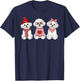 Cute Bichon Frise Valentine Dog T-Shirt - T-Shirt | Navy