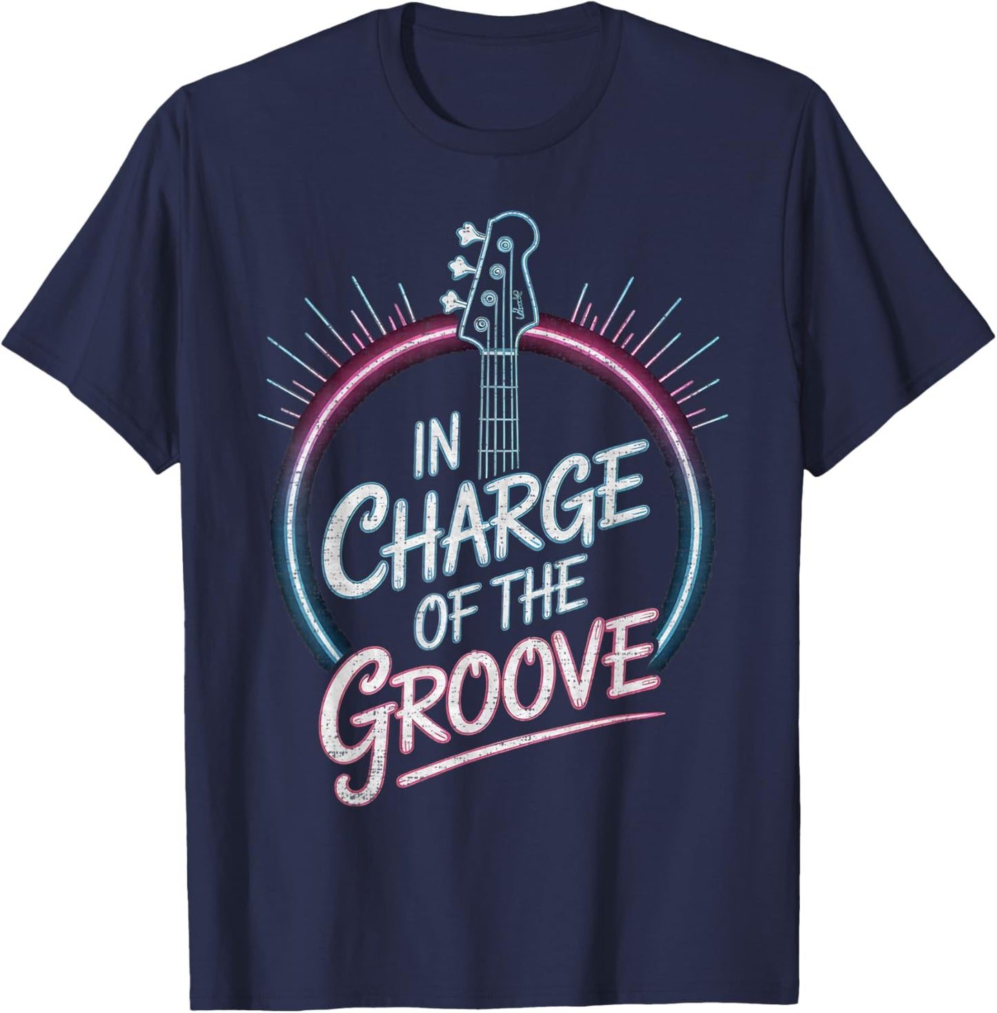 Bass Guitar Music Funny Bass-Player T-Shirt - T-Shirt | Navy
