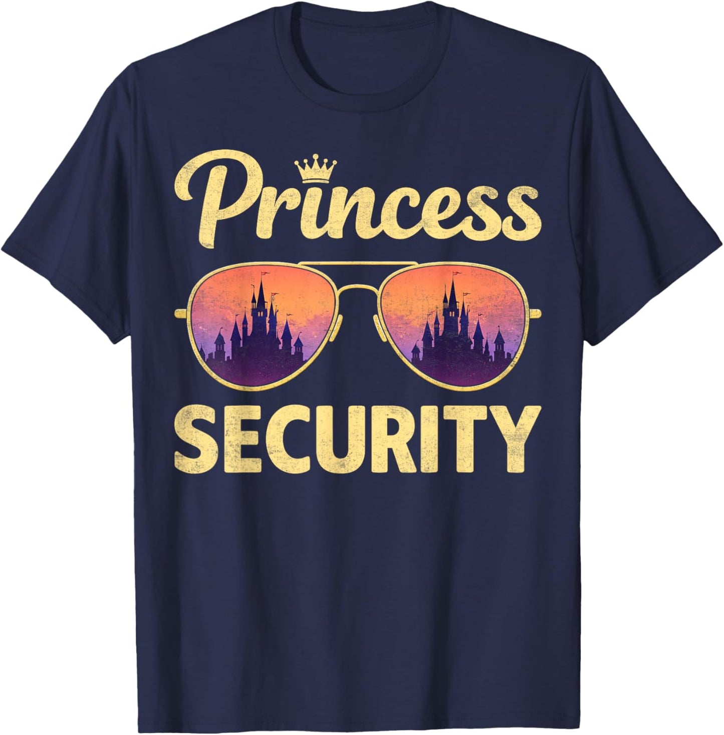 Funny Princess Security Vacations Family Trip T-Shirt - T-Shirt | Navy