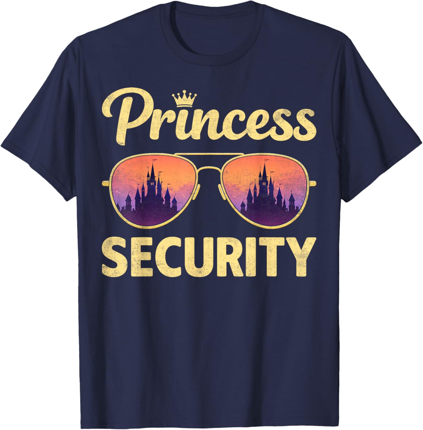 Funny Princess Security Vacations Family Trip T-Shirt - T-Shirt | Navy