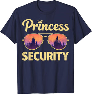 Funny Princess Security Vacations Family Trip T-Shirt - T-Shirt | Navy