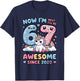 Now I'm 6 Next Year I'll Be 7 6th Brithday Girl for Kid T-Shirt - T-Shirt | Navy