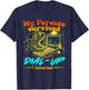 Retro Funny My Parents Survived Dial Up Internet Tech Humor T-Shirt - T-Shirt | Navy