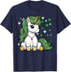 St Patricks Day Unicorn Cute Saint Pattys Girls Kids Toddler T-Shirt - T-Shirt | Navy