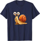 Smiling Snail Graphic Costume for Boys and Girls T-Shirt - T-Shirt | Navy