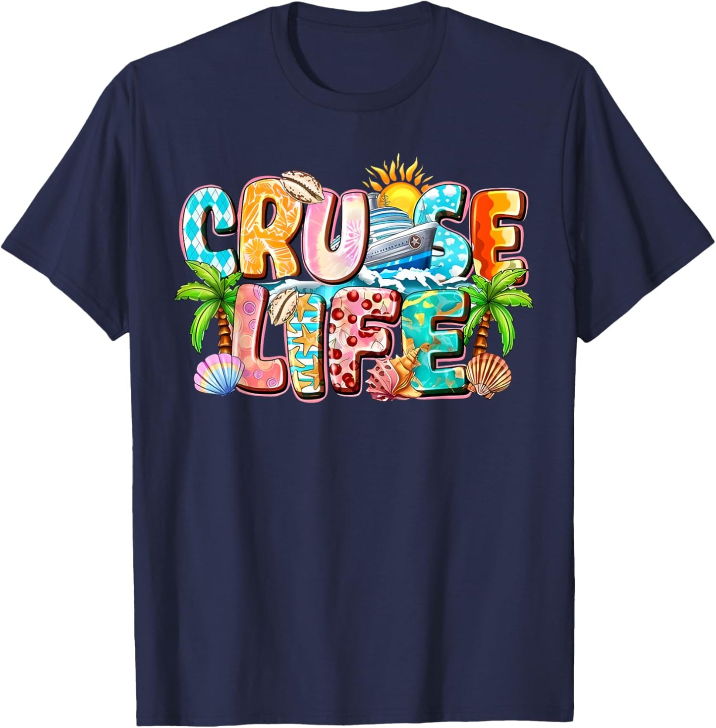 Family Cruise Life Cruise Outfits 2026 Matching T-Shirt - T-Shirt | Navy