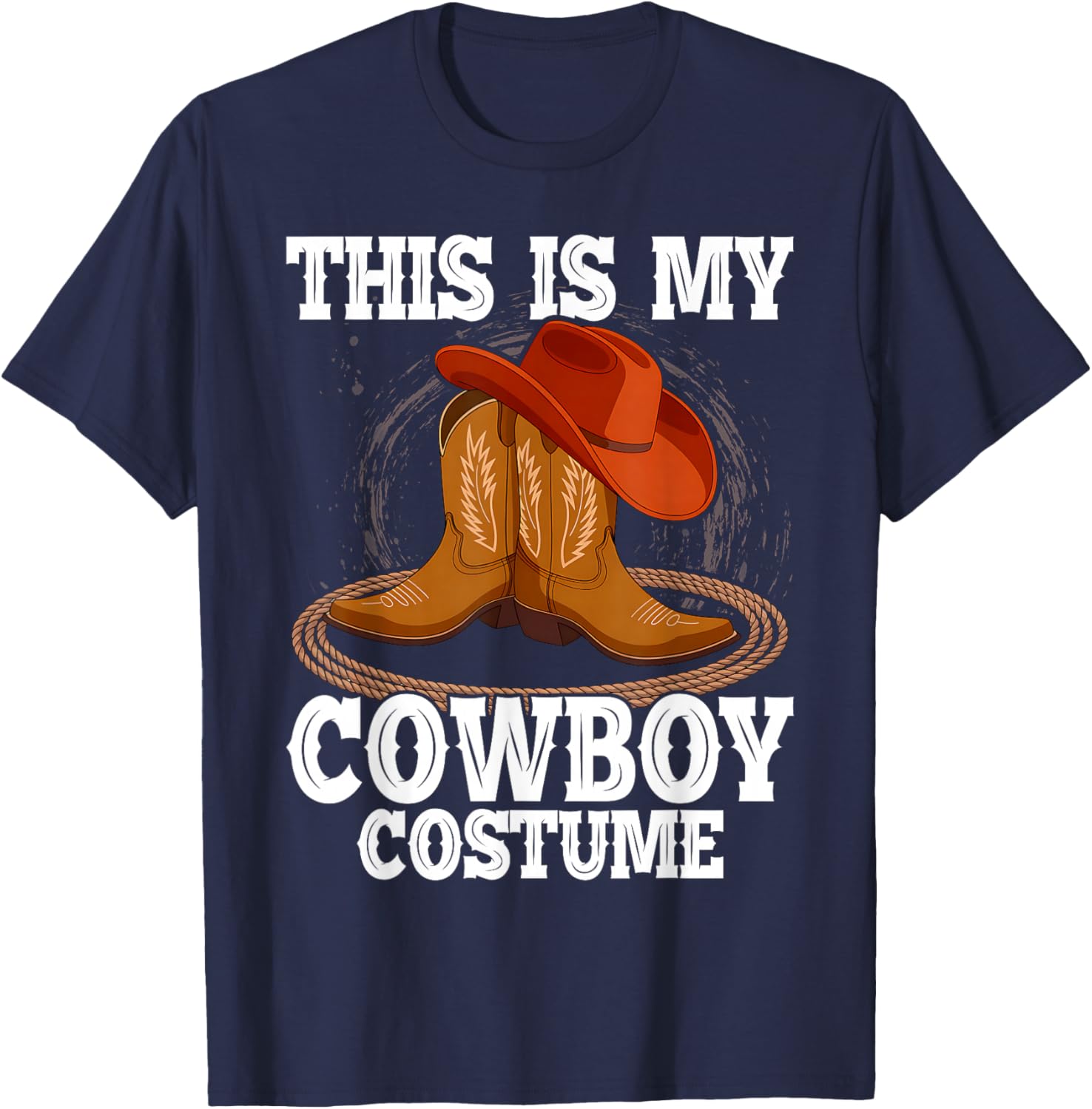 Cowboy Costume Country Western Men Women T-Shirt - T-Shirt | Navy