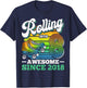 Rolling Into 8 Roller Skating Birthday Party 8th Birthday T-Shirt - T-Shirt | Navy