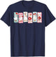 Just A Lovely Goose Cute Goose Valentine's Day T-Shirt - T-Shirt | Navy