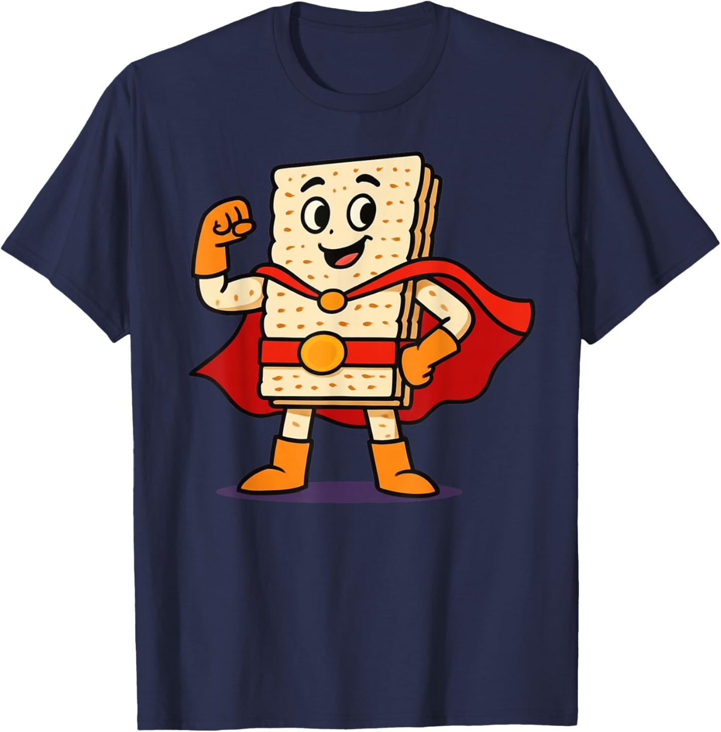 Matzo Man Passover Seder Funny Jewish Holiday T-Shirt - T-Shirt | Navy