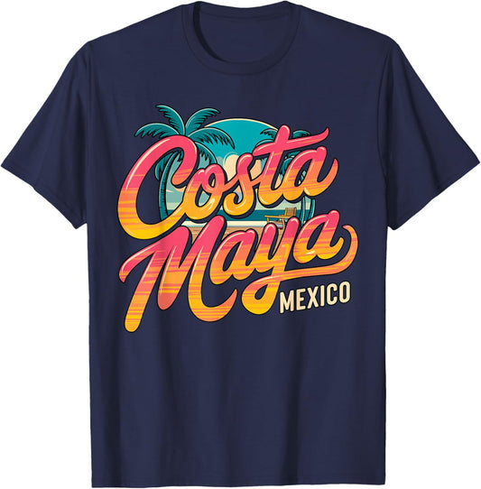 Costa Maya Mexico Summer Vacation T-Shirt - T-Shirt | Navy