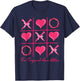 The Original Love Letters Valentine XOXO Heart Men Women T-Shirt - T-Shirt | Navy