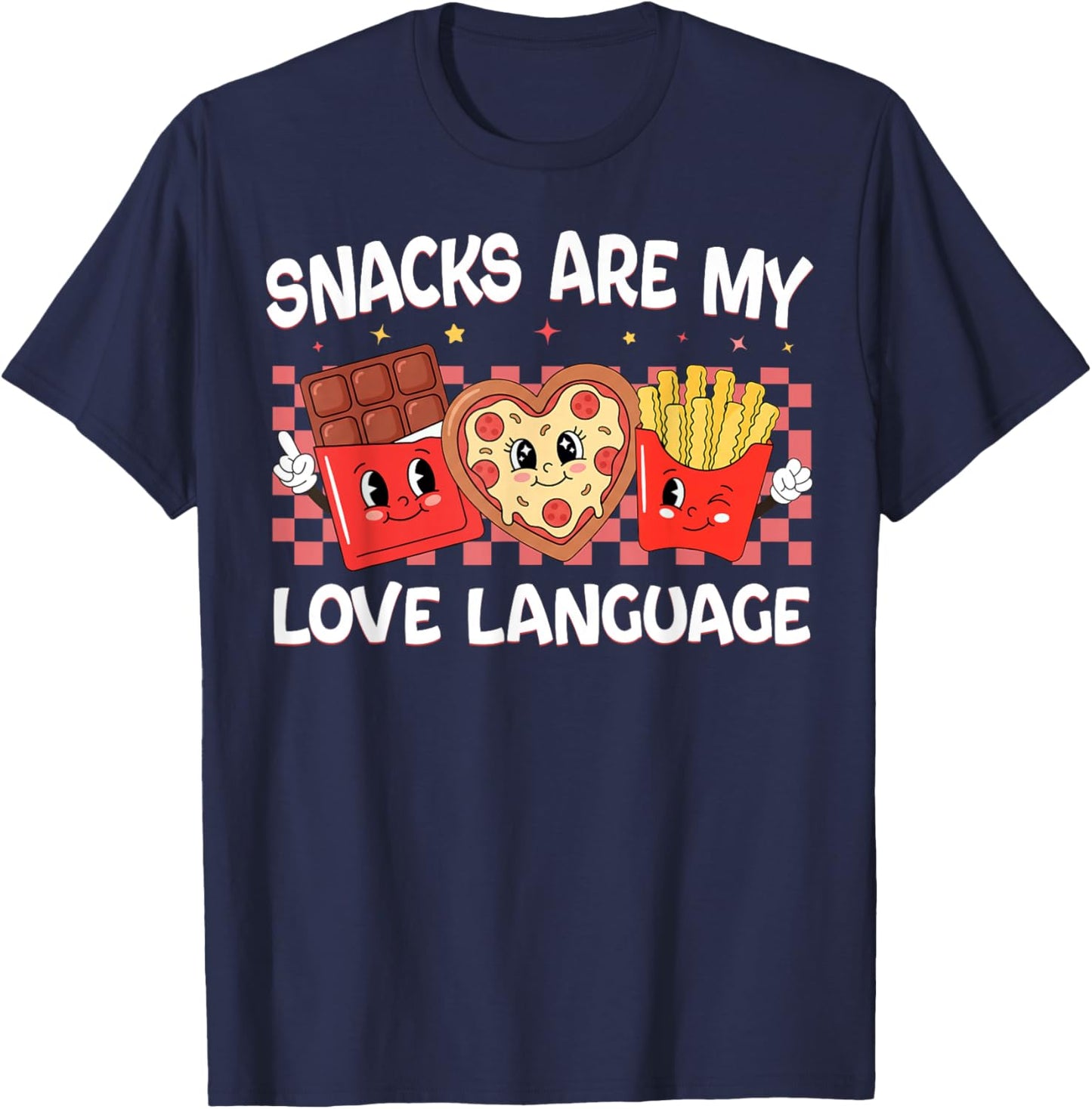 Snacks are My Love Language Funny Valentine Boys Toddler T-Shirt - T-Shirt | Navy