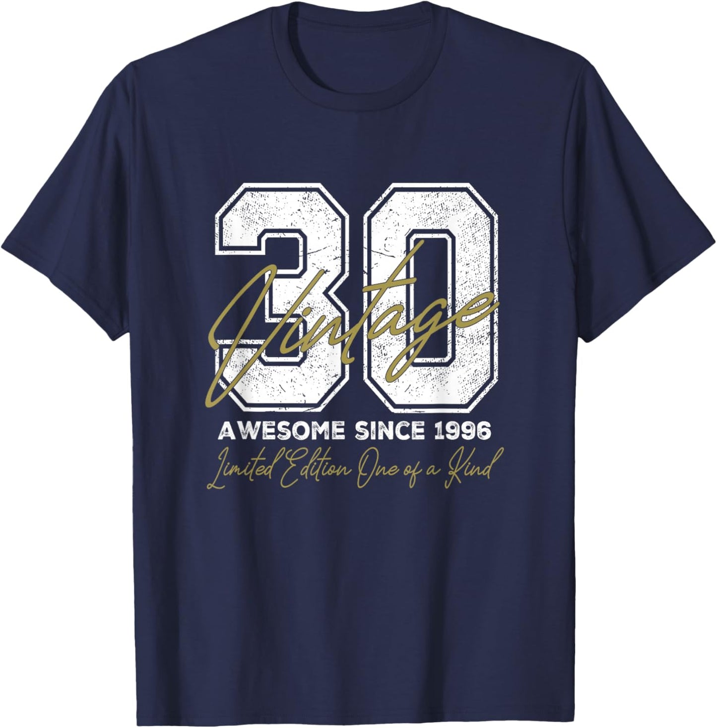 30 Year Old Gifts Vintage 1996 Limited Edition 30th Birthday T-Shirt - T-Shirt | Navy
