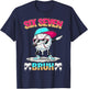 Six Seven 67 Meme Ice Cream Drip Baseball Dabbing Boy Kids T-Shirt - T-Shirt | Navy