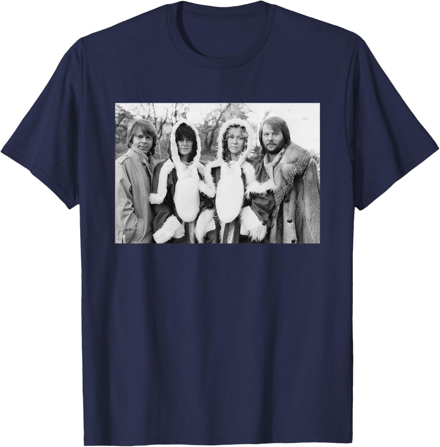 ABBA at Christmas Super Trouper 1980 T-Shirt - T-Shirt | Navy
