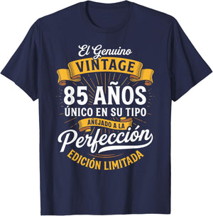 Vintage 85th Birthday Men Funny 85 Birthday Spanish T-Shirt - T-Shirt | Navy