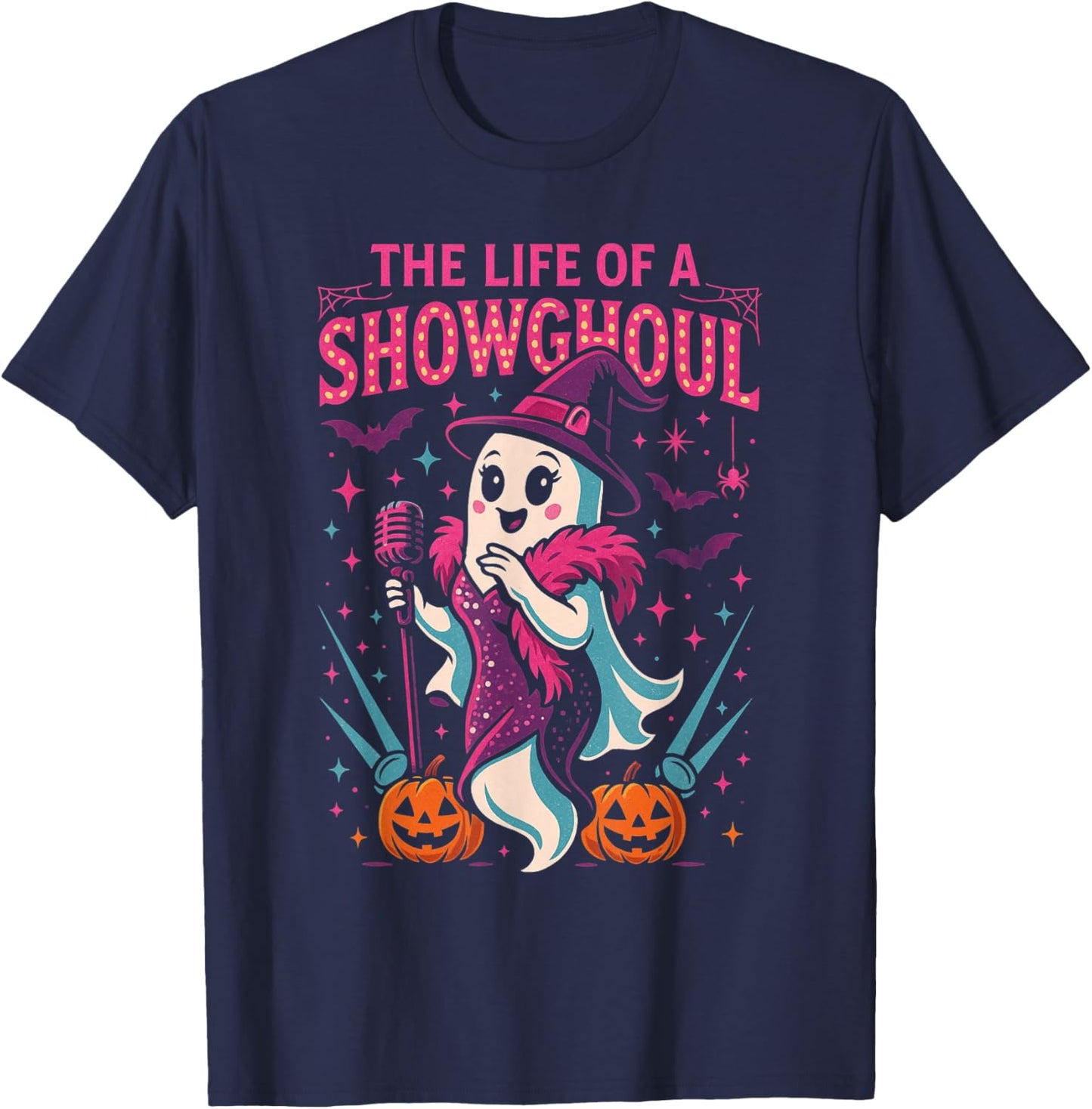 Life of a Showghoul Halloween Costume Fun Kids Print T-Shirt - T-Shirt | Navy