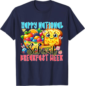 National School Breakfast Week 2026 T-Shirt - T-Shirt | Navy