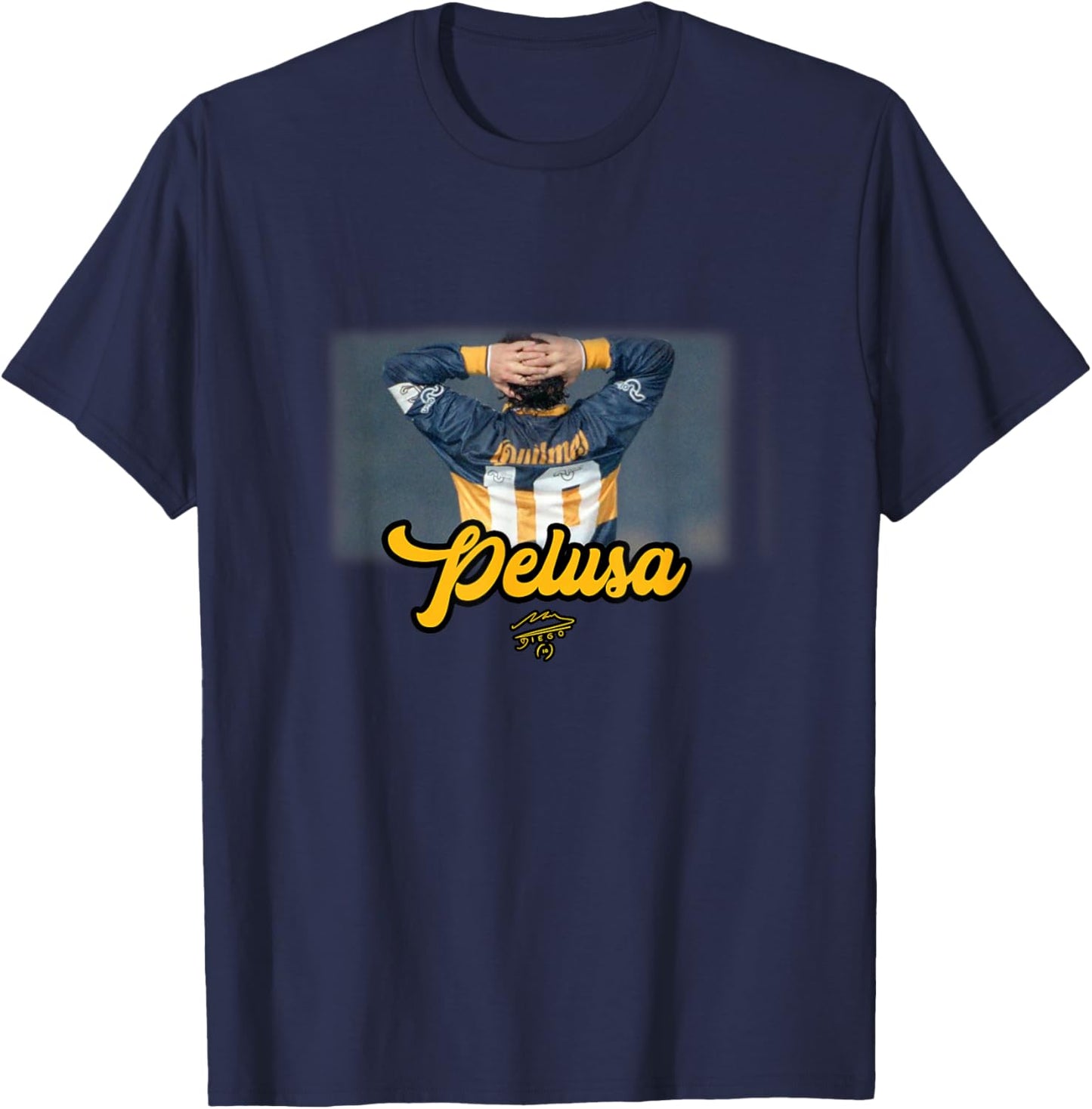 Maradona Pelusa T-Shirt - T-Shirt | Navy