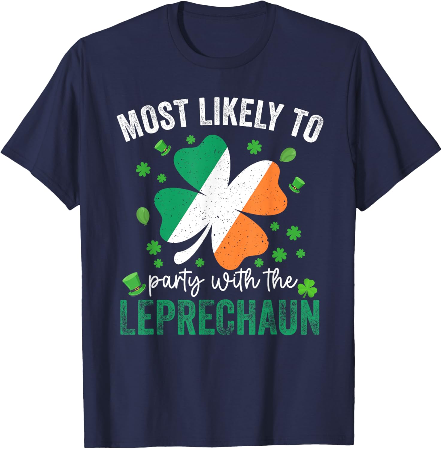 Matching St Patricks Day Party with The Leprechaun Women T-Shirt - T-Shirt | Navy