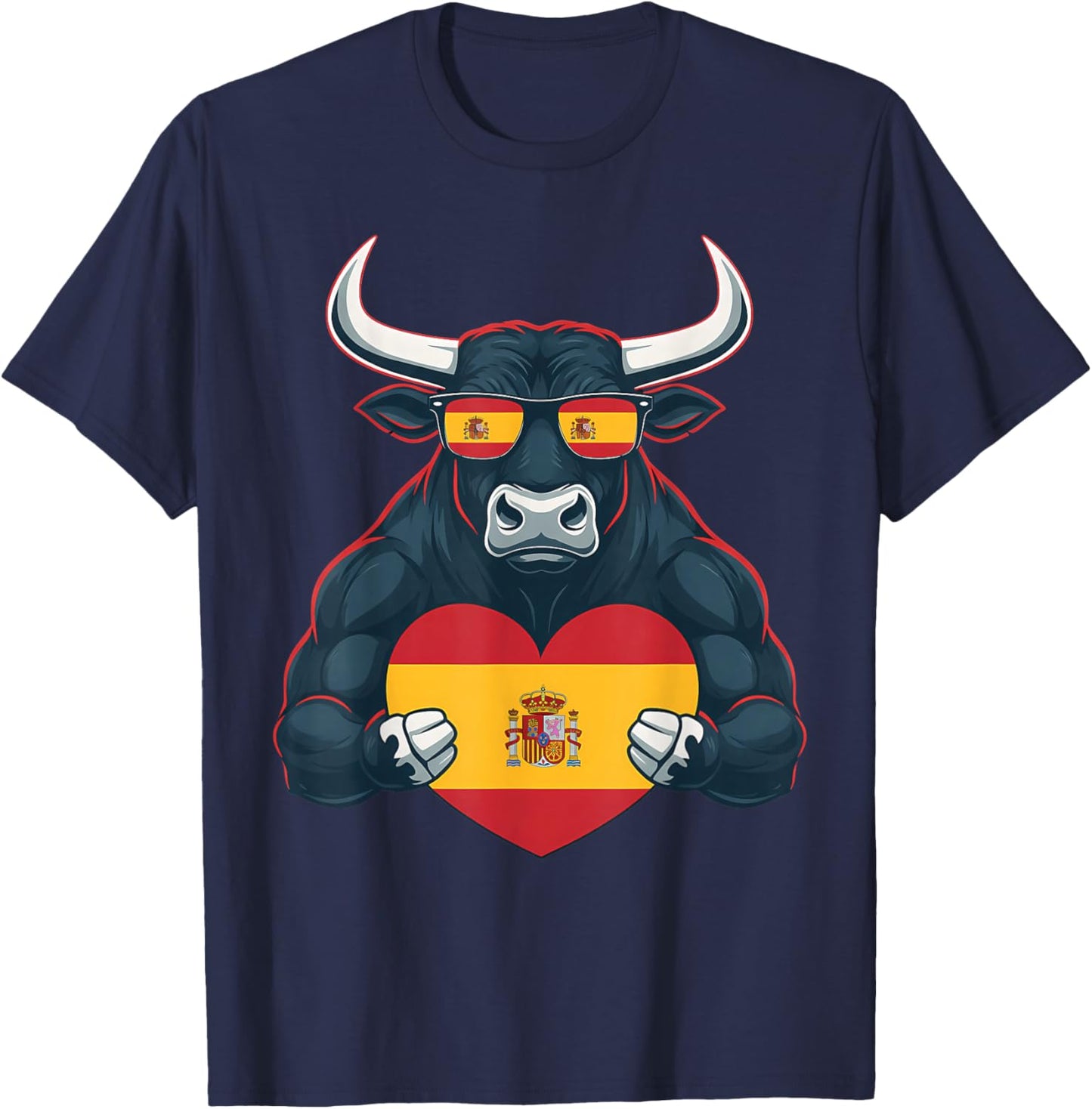 Spain Flag Spanish Flag Espana Roots Spanish Pride T-Shirt - T-Shirt | Navy