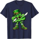 Shamrock Dabbing Funny St Patricks Day Lucky Kids Boys T-Shirt - T-Shirt | Navy
