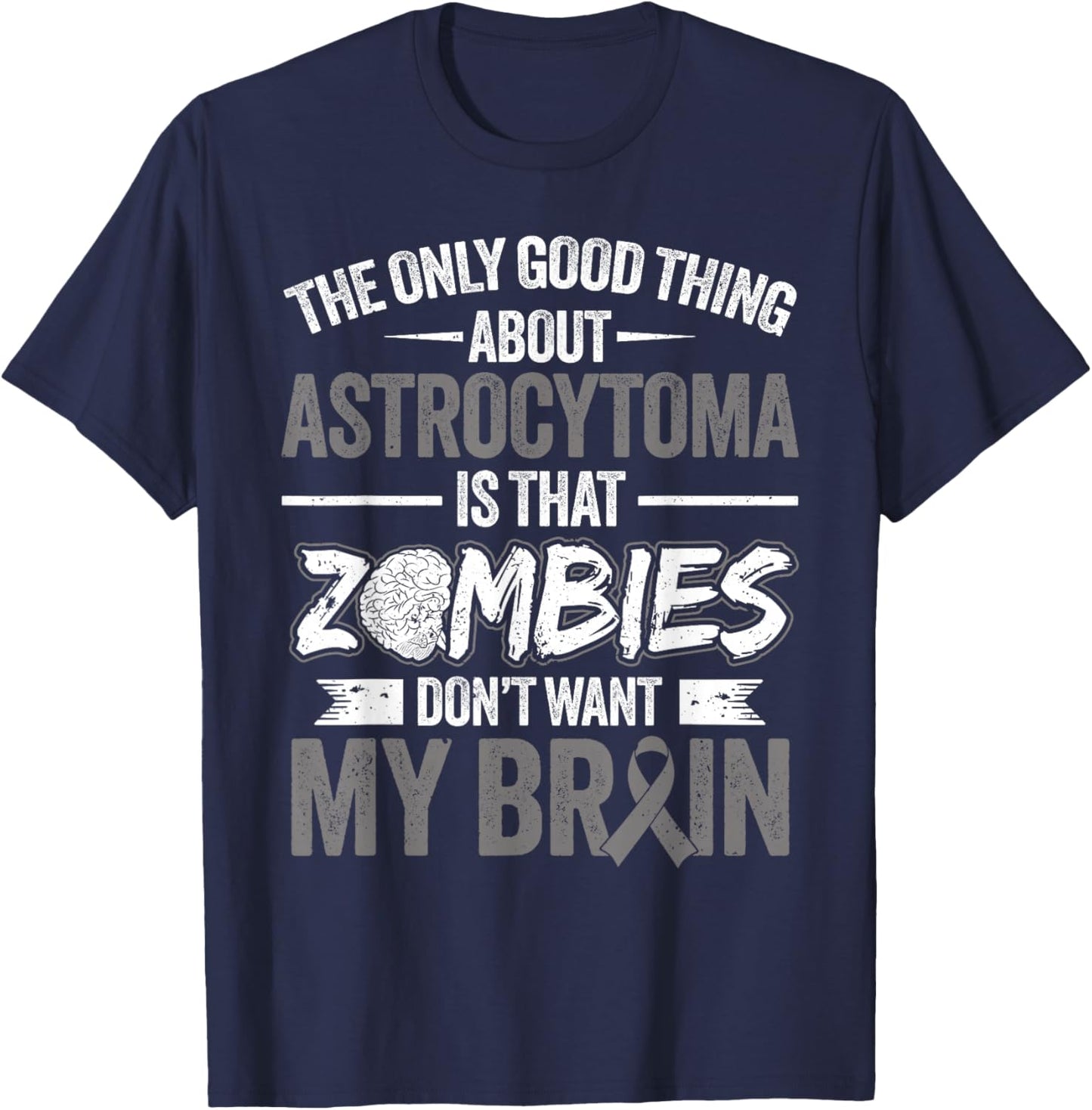 Astrocytoma Warrior T-Shirt - T-Shirt | Navy