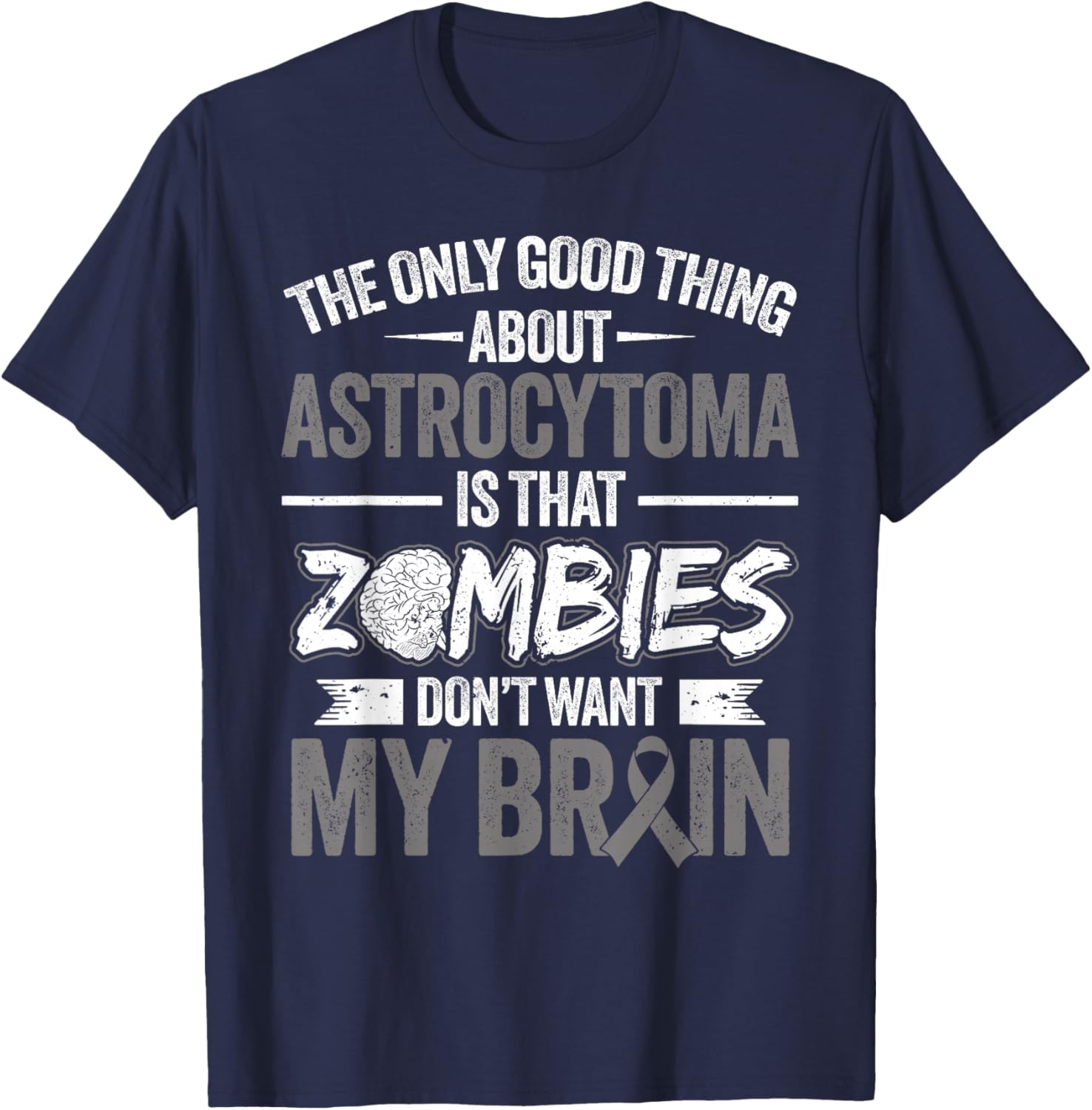 Astrocytoma Warrior T-Shirt - T-Shirt | Navy